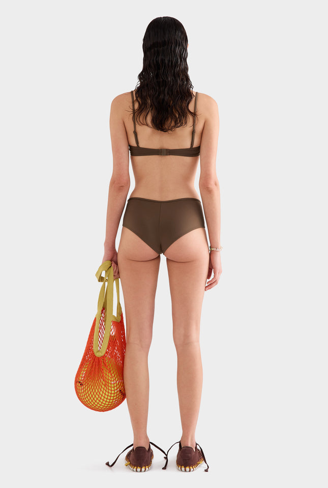 Boyleg Swim Bottom -  Cocoa