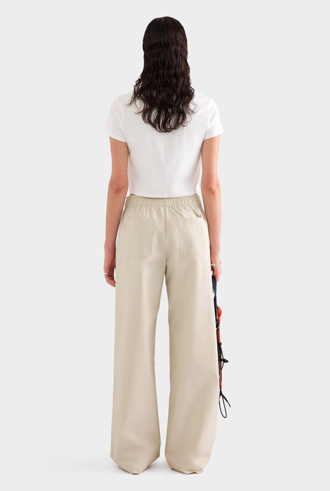 Cotton Poplin Pant -  Pistachio Shell