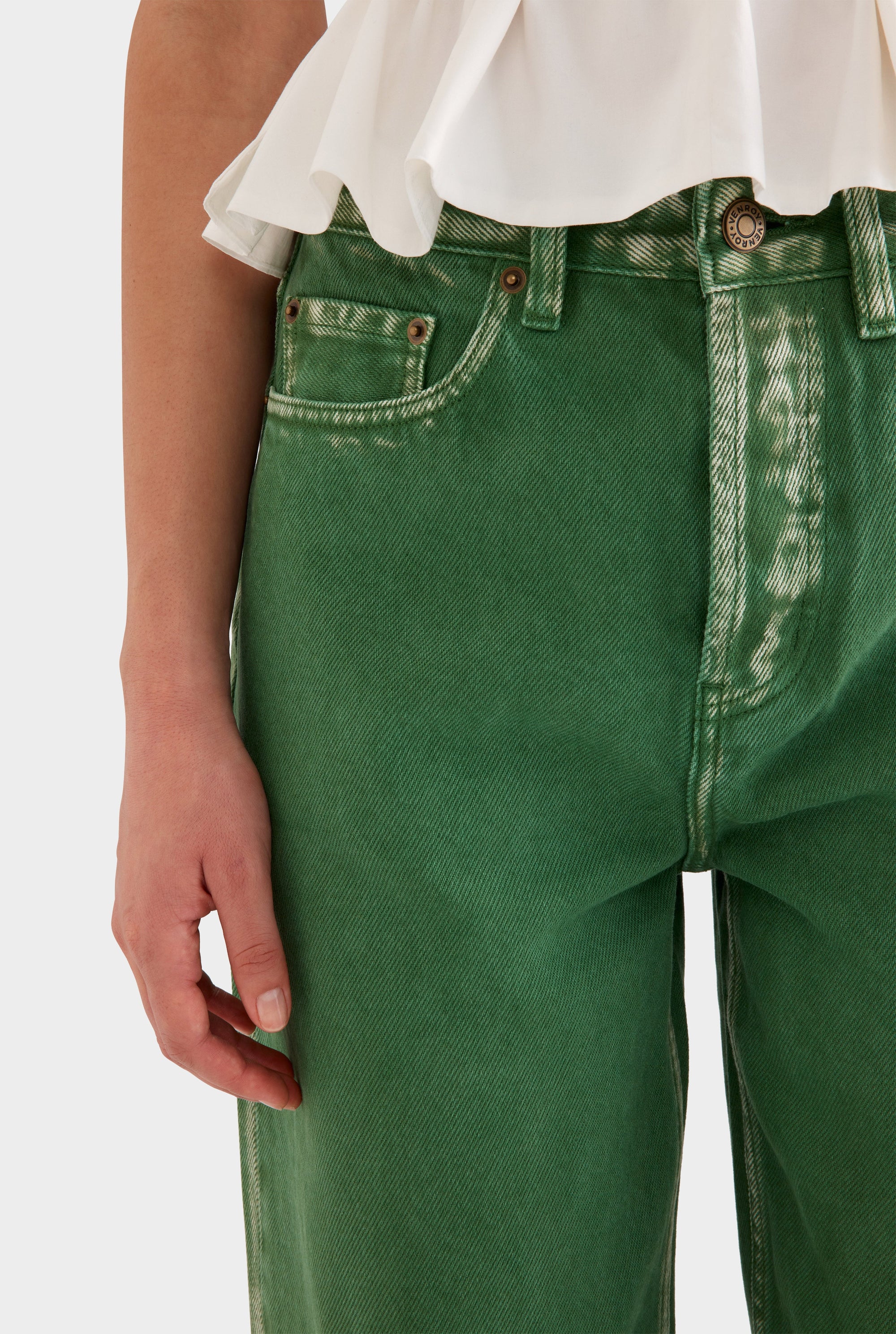 Relaxed Denim Jean -  Cactus