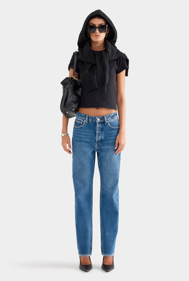 Straight Leg Jean - Mid Indigo