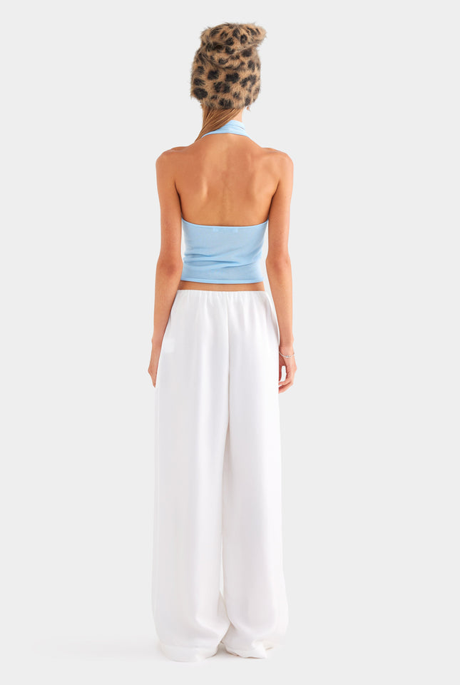 Silk Relaxed Pant - Off White