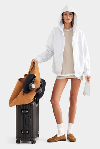 Lightweight Cotton Mini Dress - Stone
