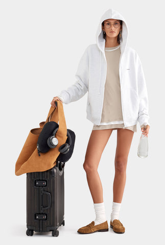 Lightweight Cotton Mini Dress - Stone