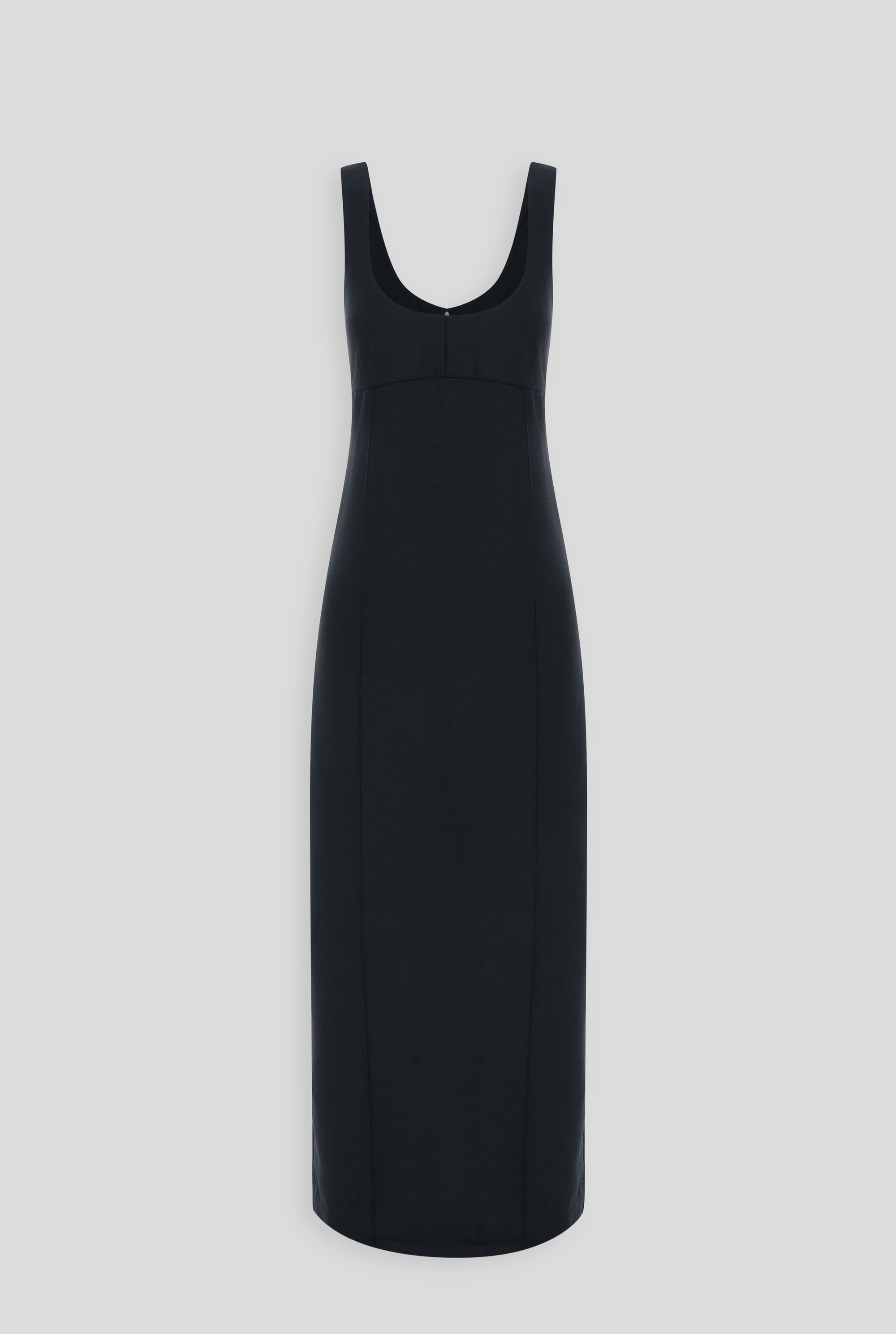 Wool Maxi Dress - Dark Charcoal