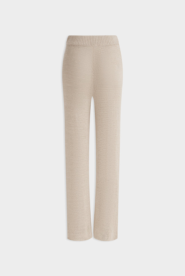 Gauze Knit Pant - Sand