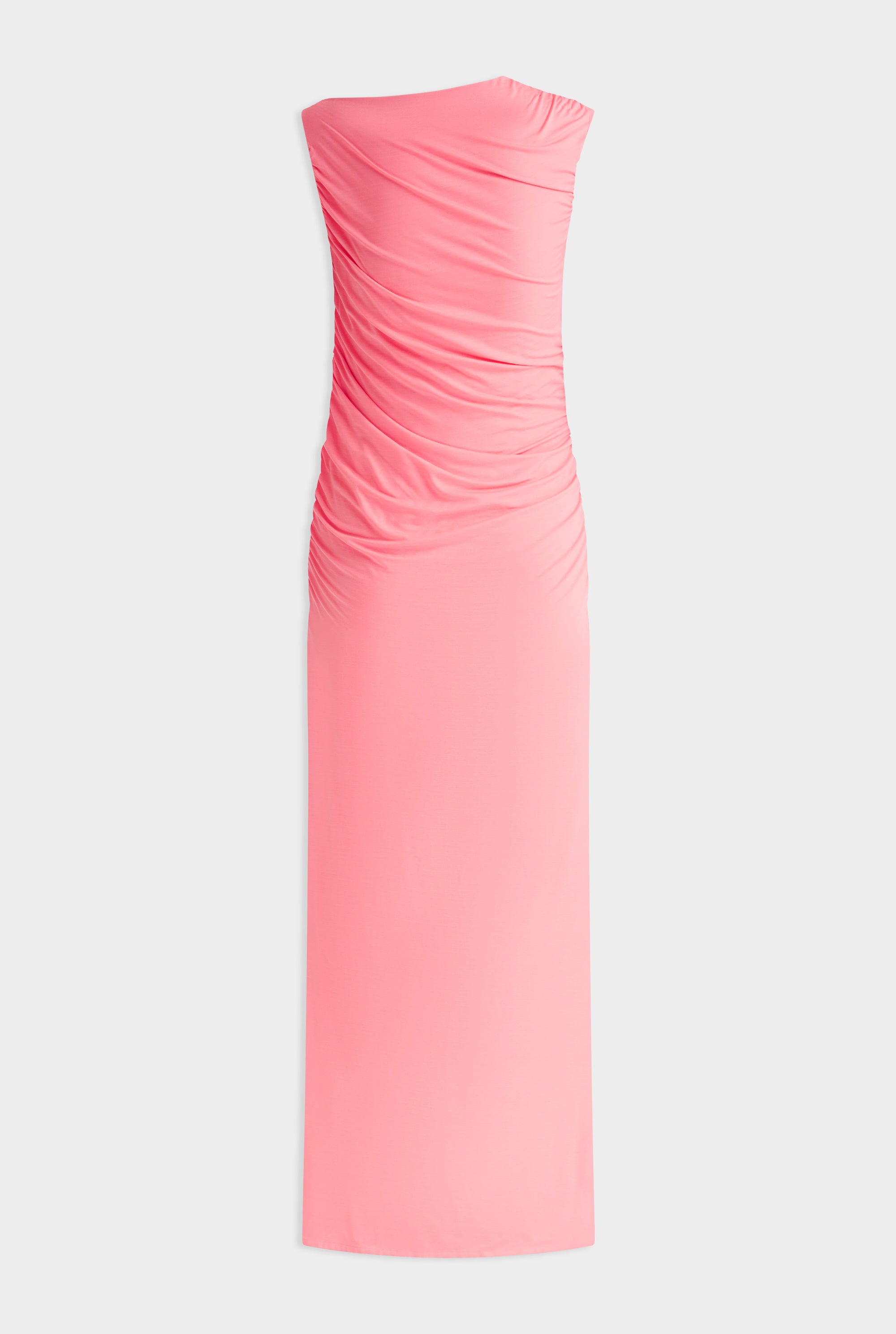 Ruched Jersey Dress - Dahlia Pink