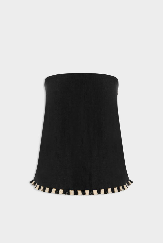 Strapless Column Top - Black