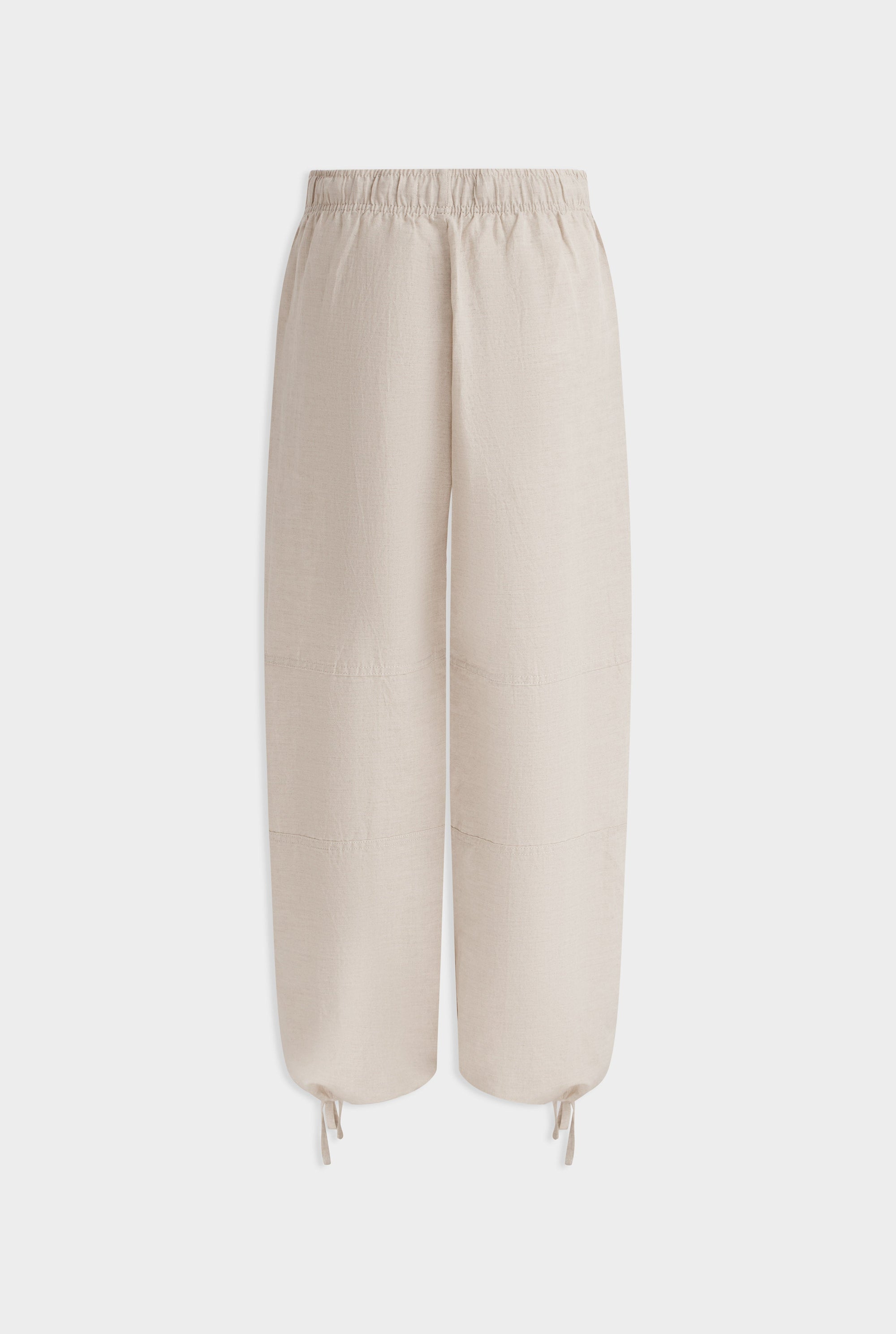 Wide Leg Panelled Pant - Sand