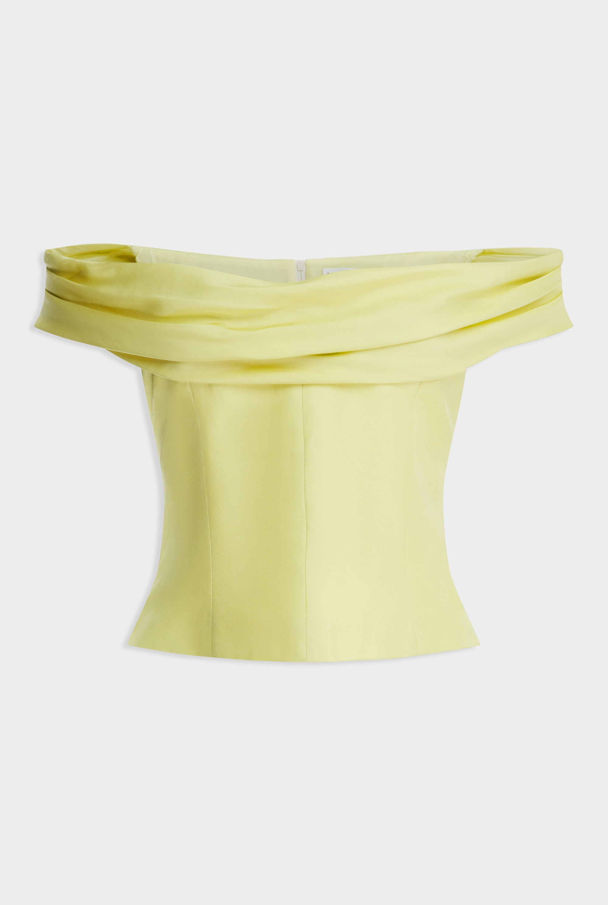 Silk Cowl Neck Bodice - Lemongrass