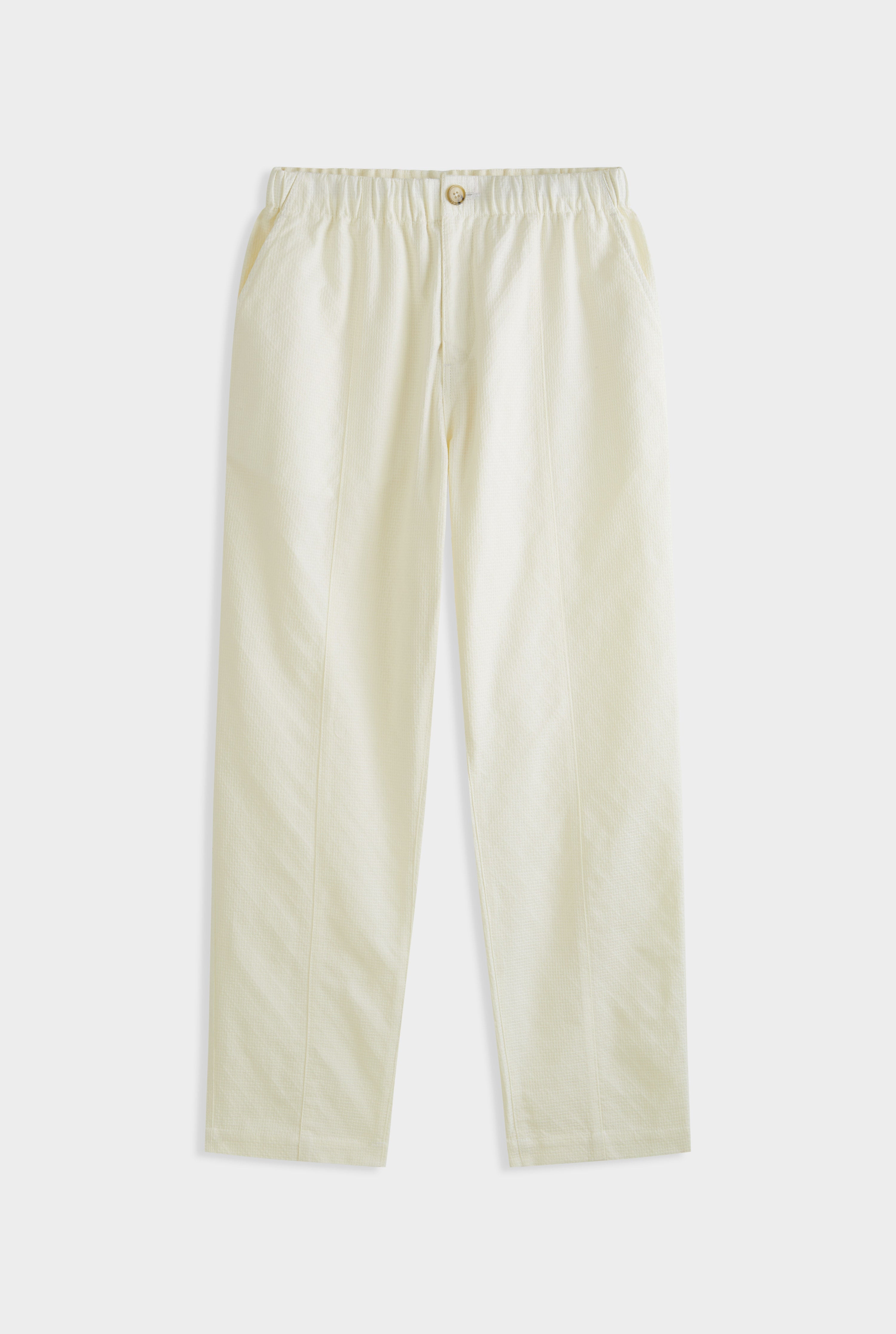 Seam Detail Trouser - Cream