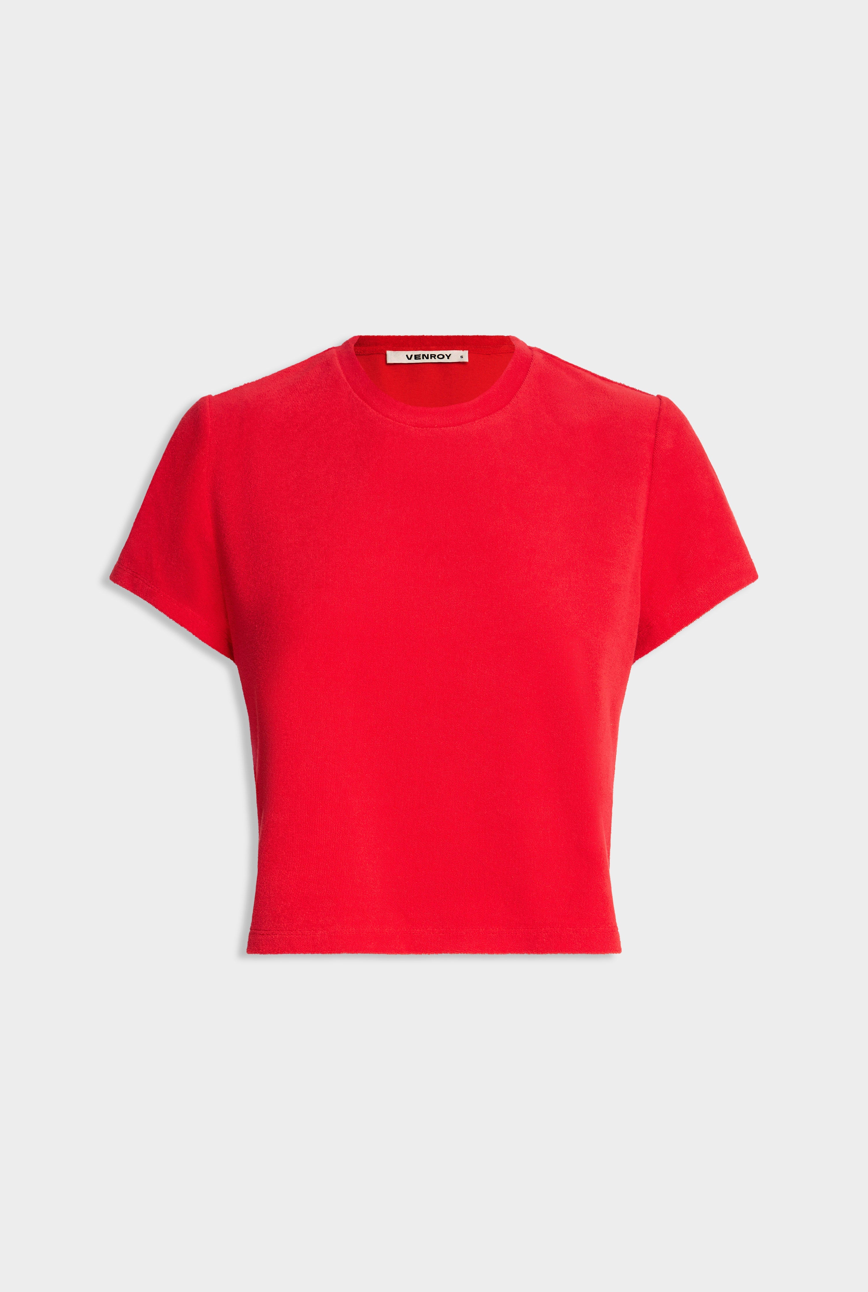 Terry Baby Tee - Red