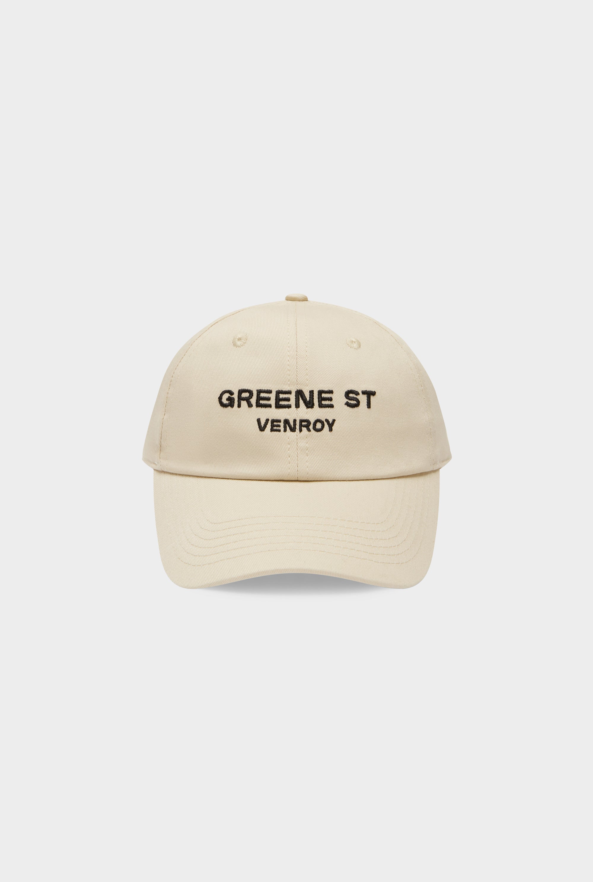 Greene St Cotton Logo Cap - Natural