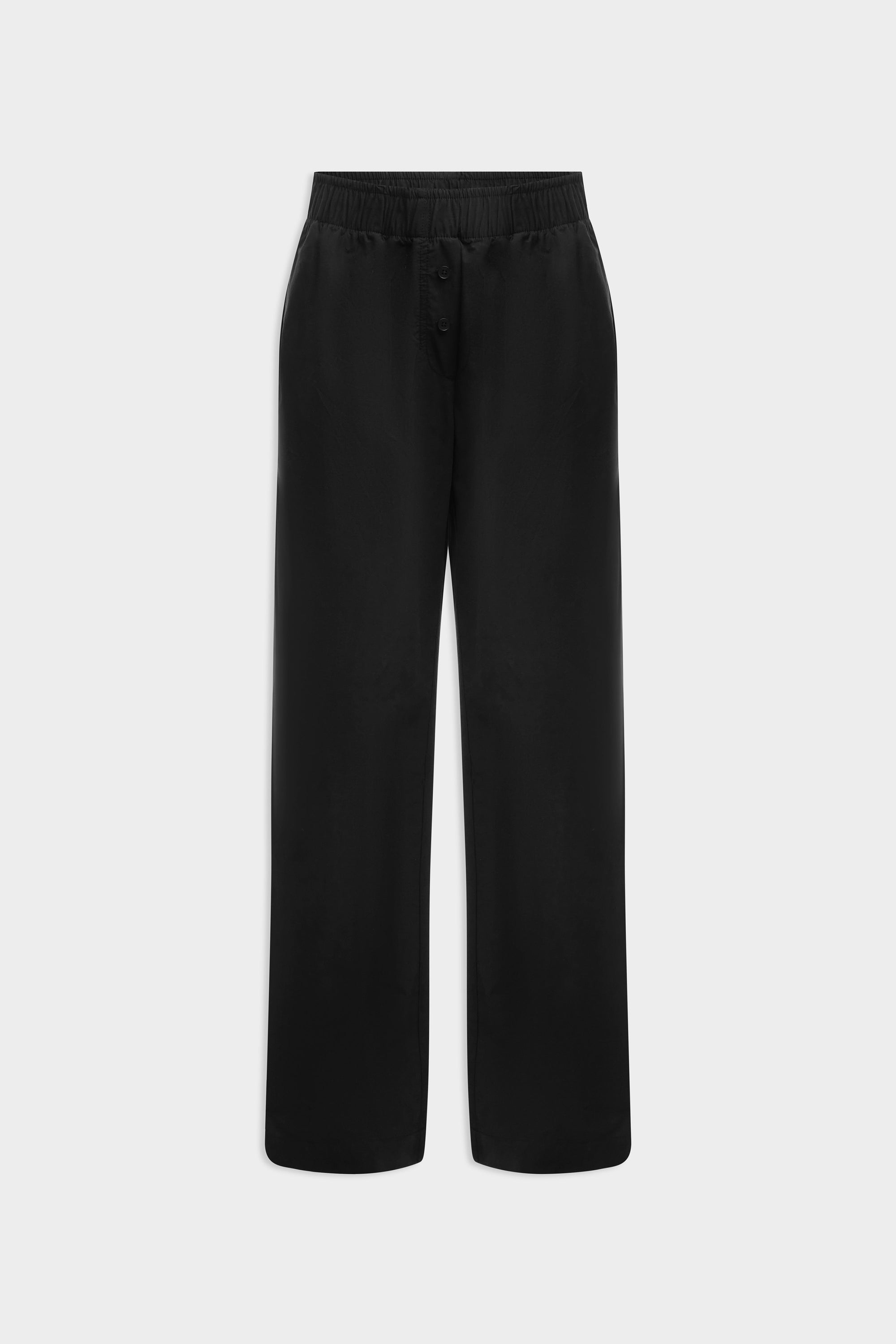 Cotton Poplin Pant - Black