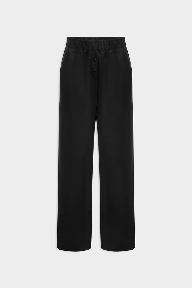 Cotton Poplin Pant - Black