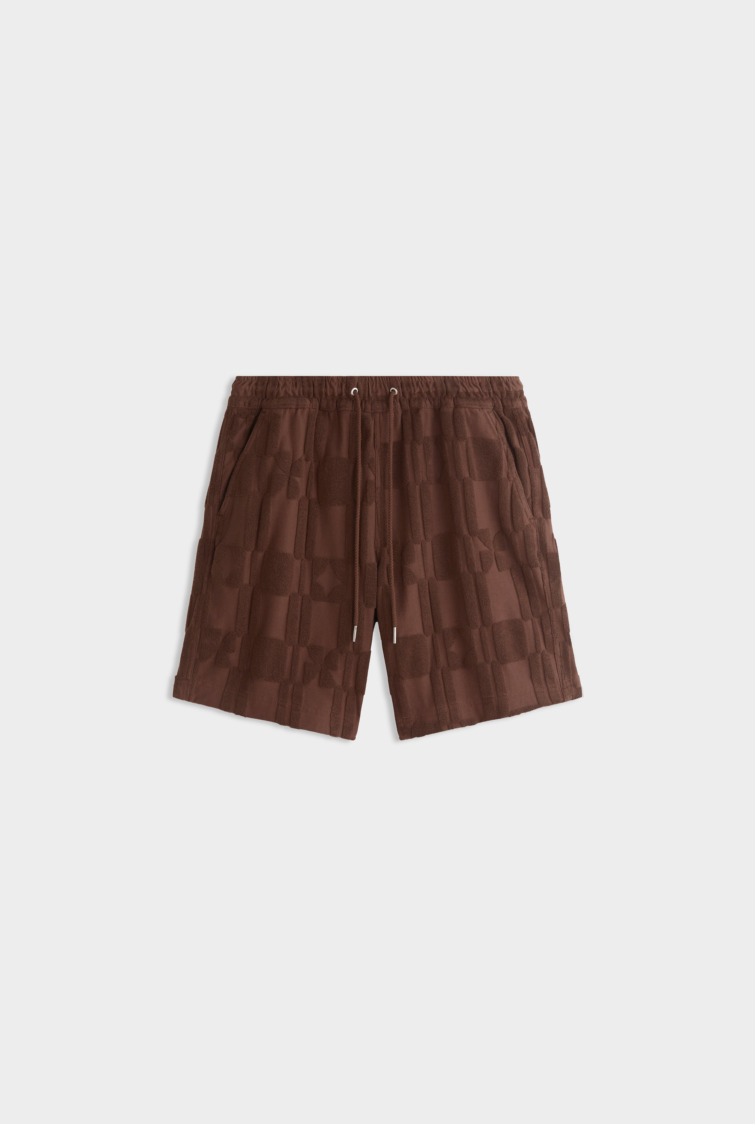 Jacquard Terry Bermuda Short - Chocolate