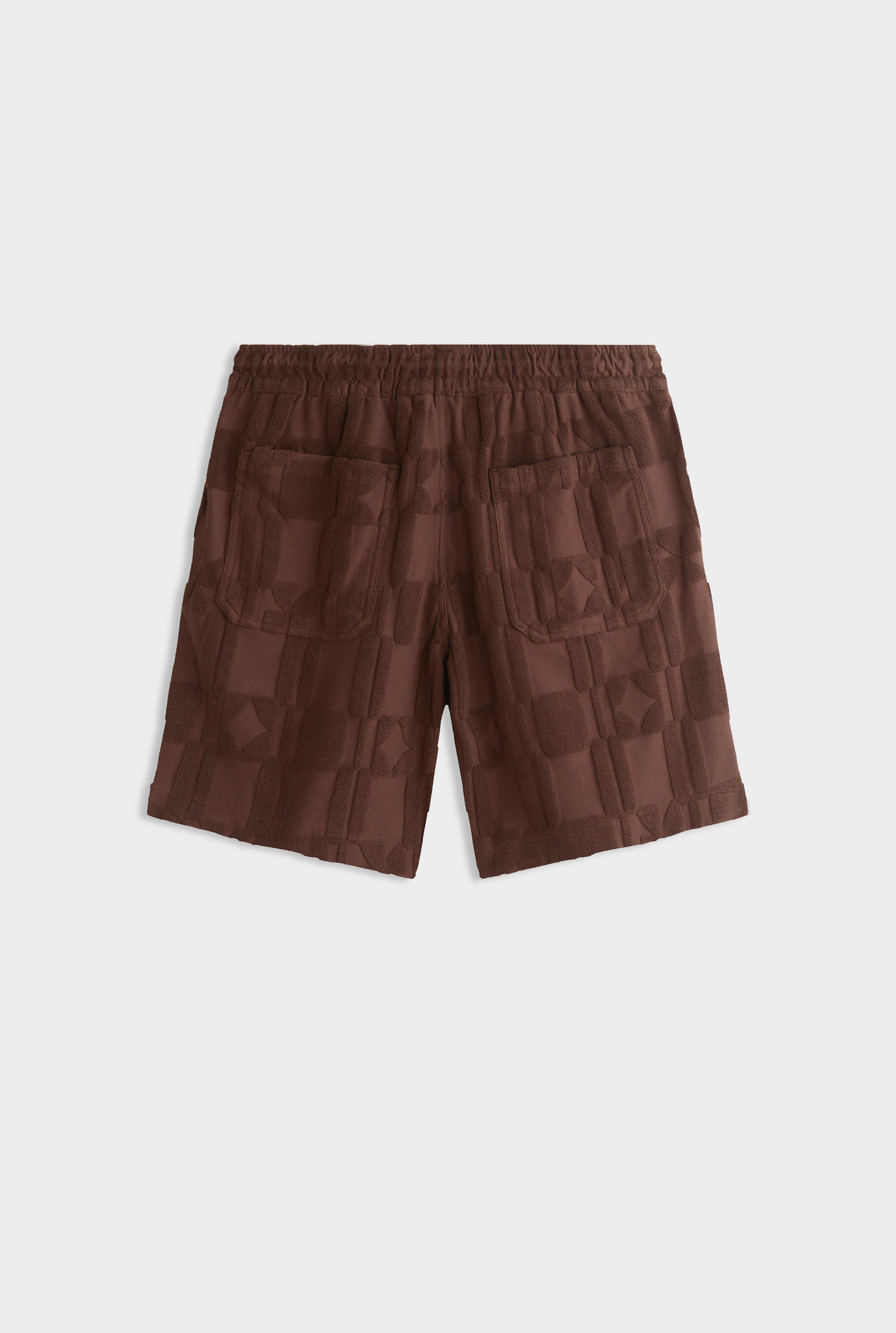 Jacquard Terry Bermuda Short - Chocolate