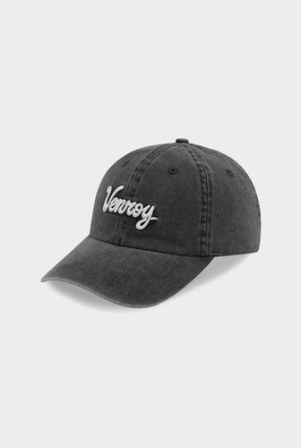 Venroy Bondi Logo Cotton Cap - Charcoal Stonewash