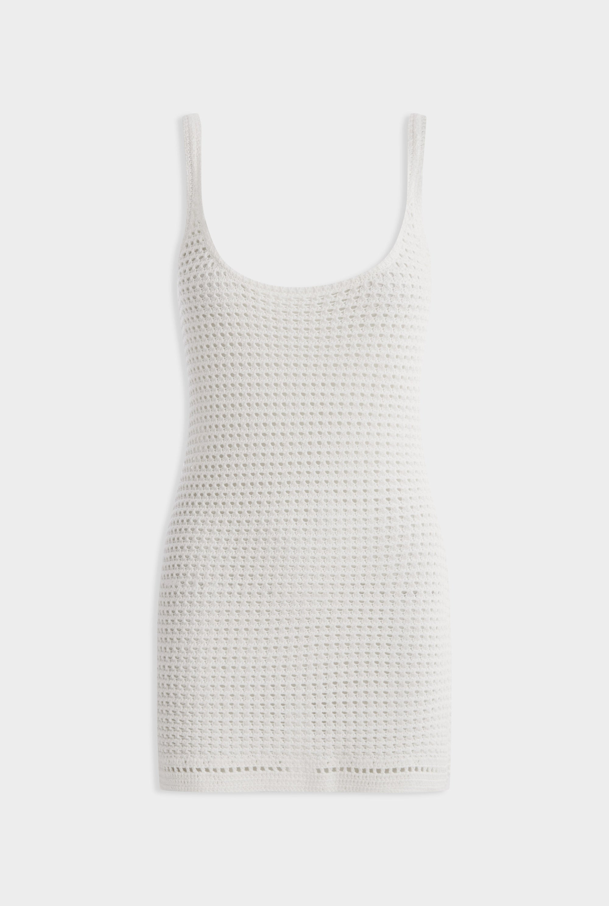 Crochet Cami Mini Dress -  Off White