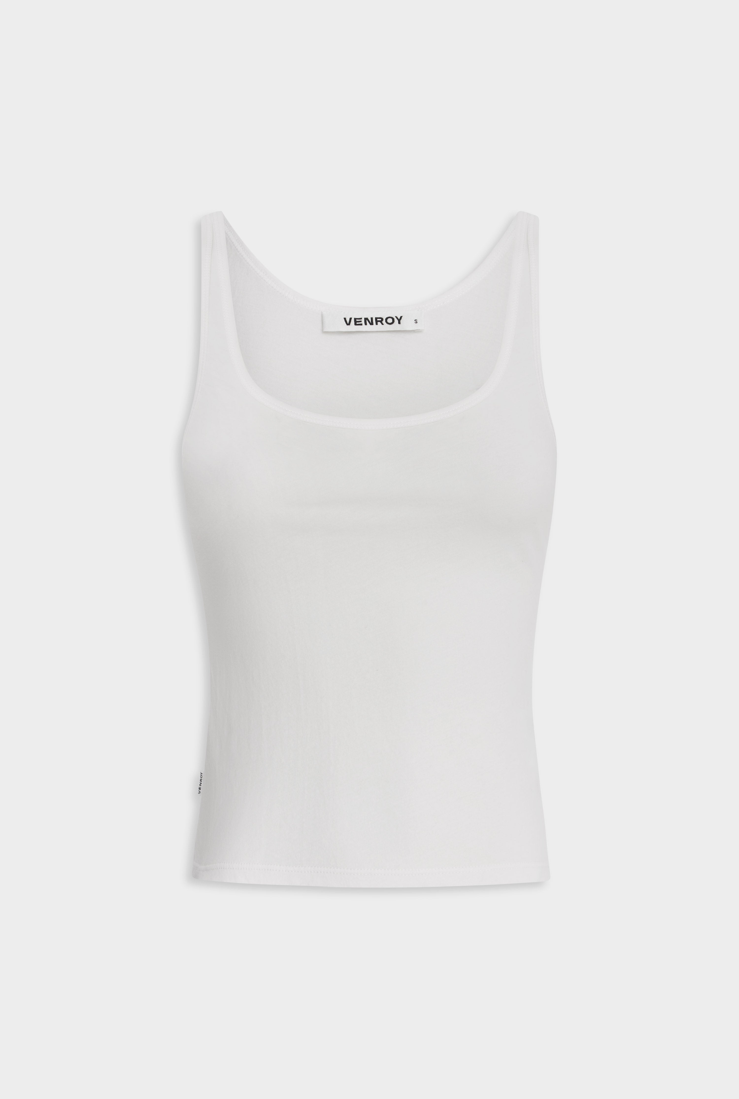 Lightweight Cotton Tank - White